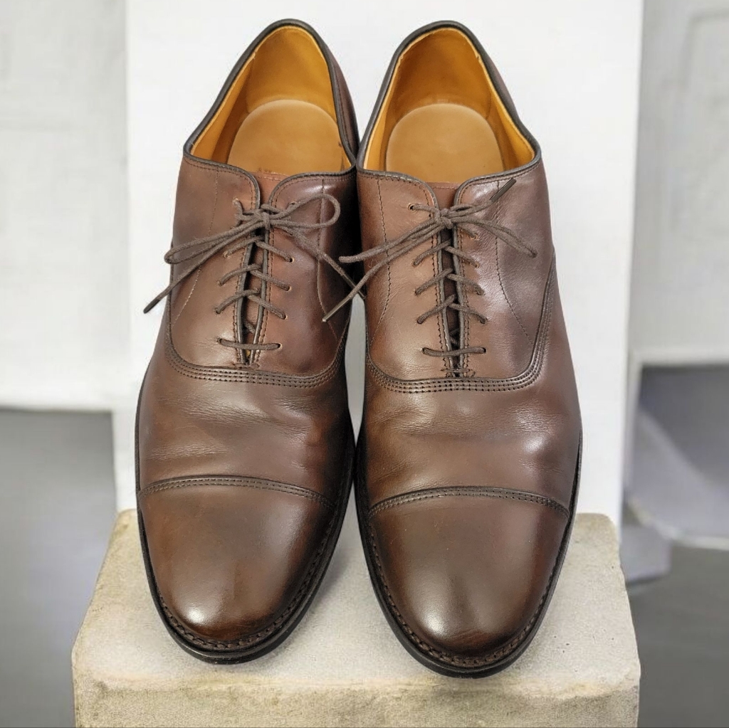 Allen Edmonds Dark Brown Leather Oxfords Size 9.5